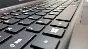 a Microsoft keyboard.
